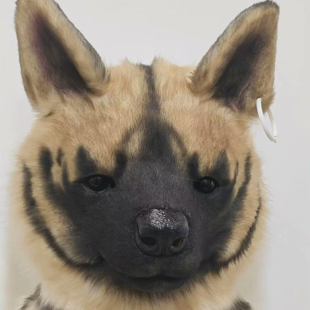 Realistic Hyena Fursuit Head with Moving Jaw