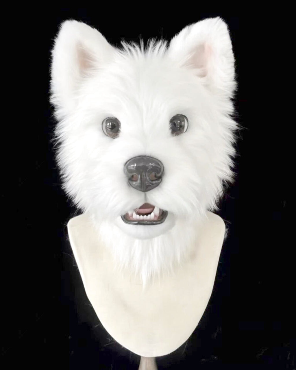 Realistic Westie Dog Fursuit Head - Moving Jaw product photo 1