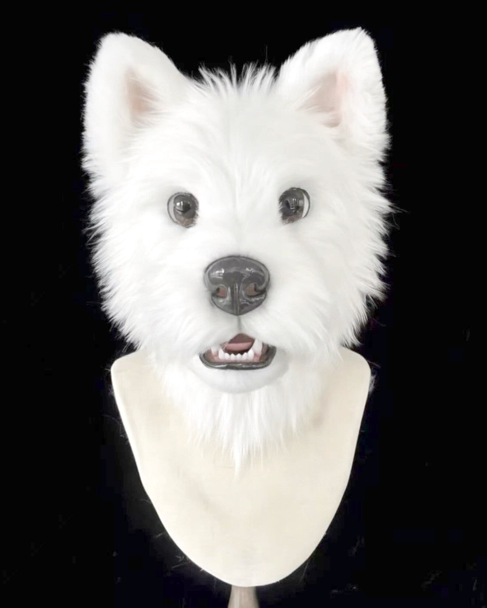 Realistic Westie Dog Fursuit Head - Moving Jaw product photo 1