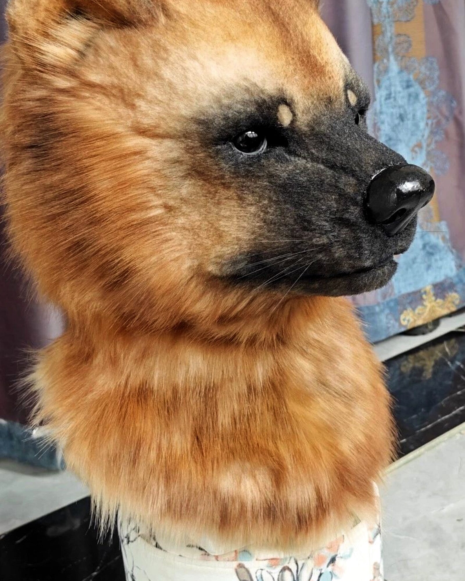 Realistic Wolverine Fursuit Head - Handmade Animal Mask product photo 4