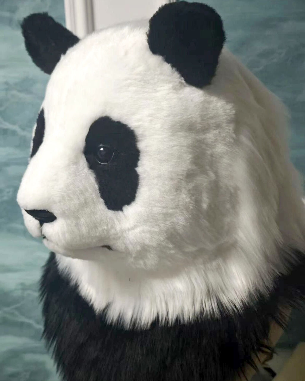Realistic Giant Panda Fursuit Head - Handmade Animal Mask product photo 2