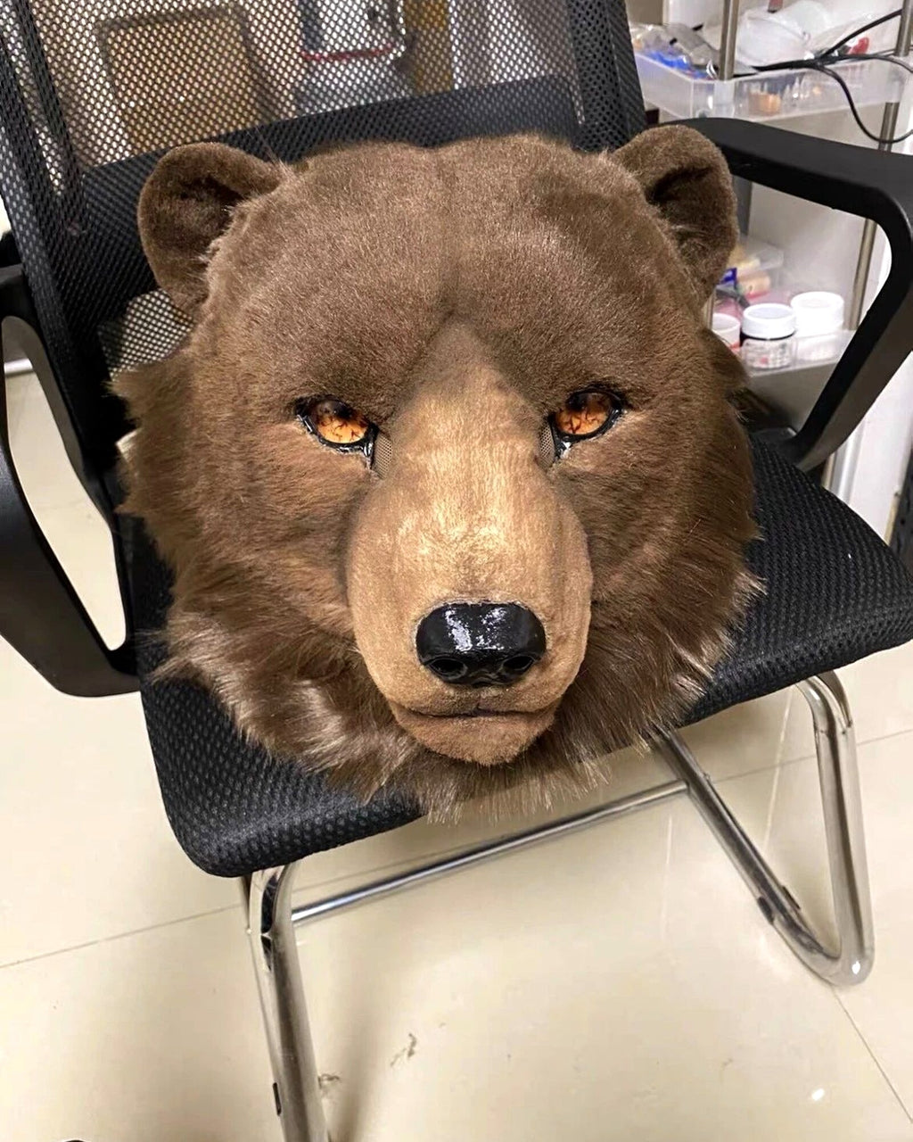 Realistic Bear Fursuit Head - Moving Jaw product photo 1