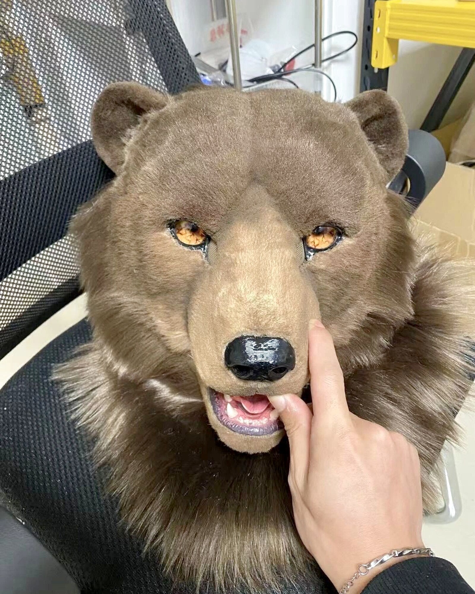 Realistic Bear Fursuit Head - Moving Jaw product photo 2
