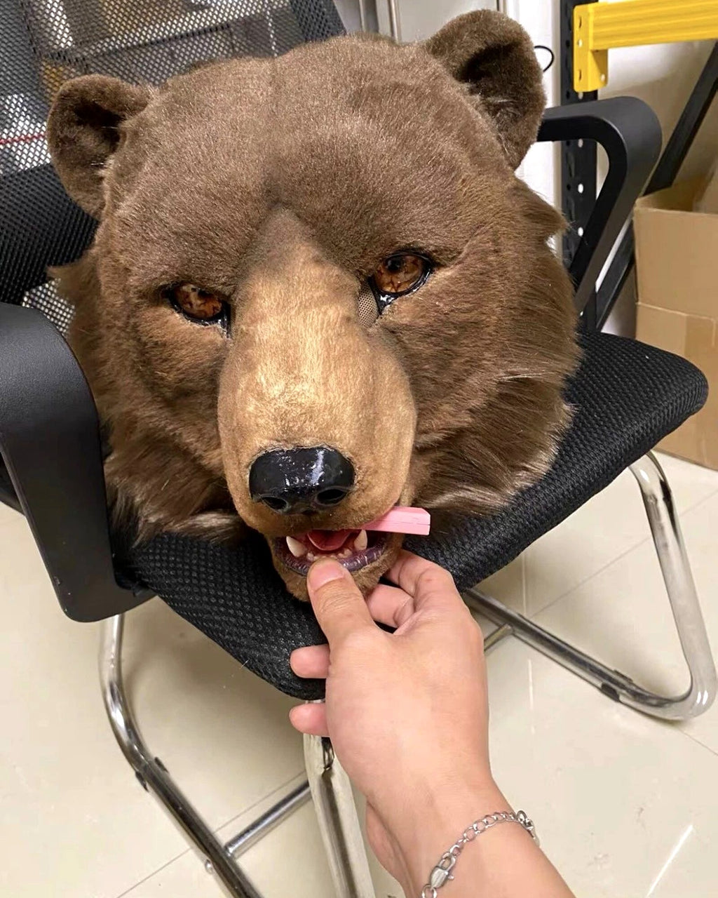 Realistic Bear Fursuit Head - Moving Jaw product photo 5