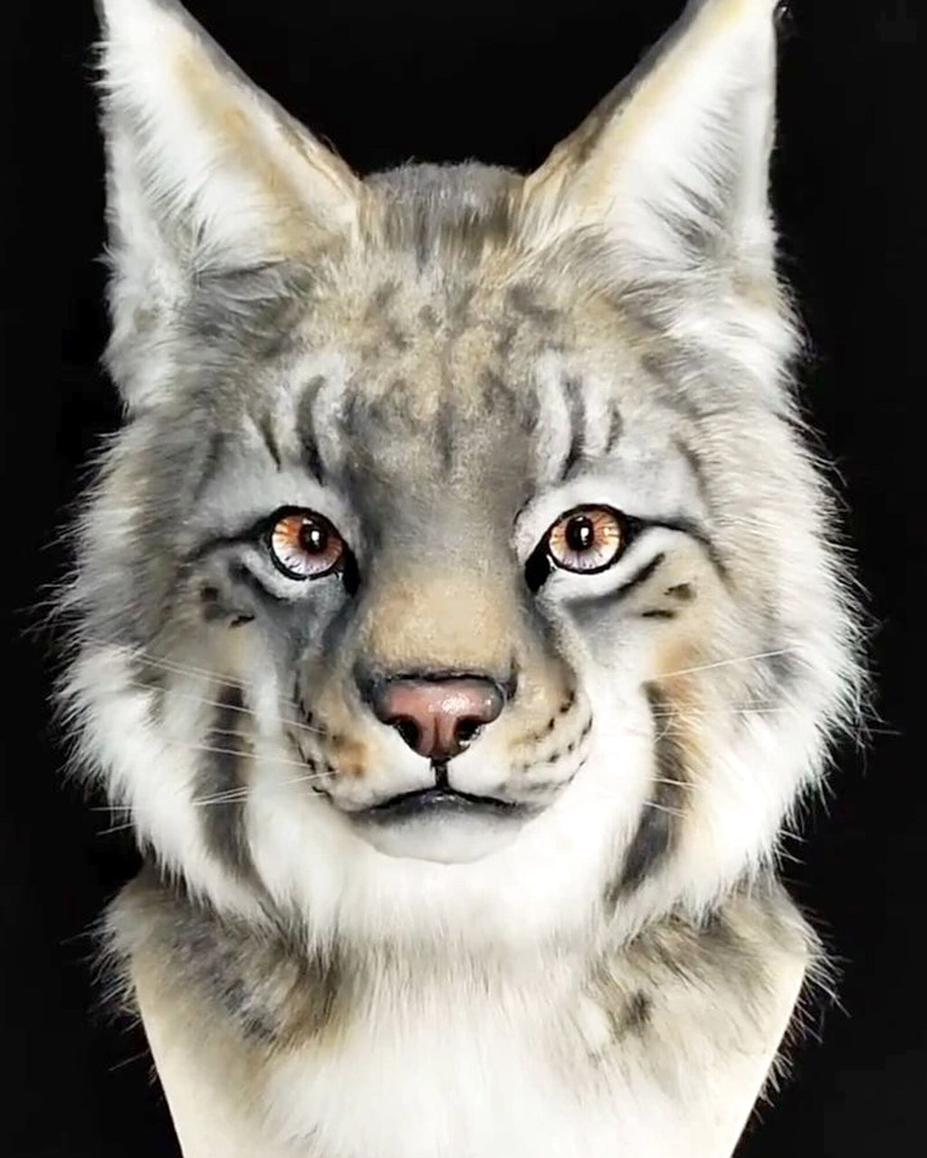 Realistic Lynx Fursuit Head - Moving Jaw product photo 2