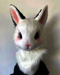 Realistic Rabbit Fursuit Head - Handmade Animal Mask product photo 1
