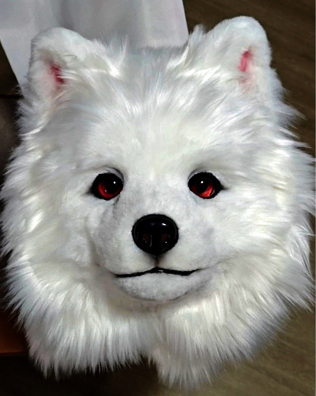 Realistic Samoyed Dog Fursuit Head - Moving Jaw product photo 1