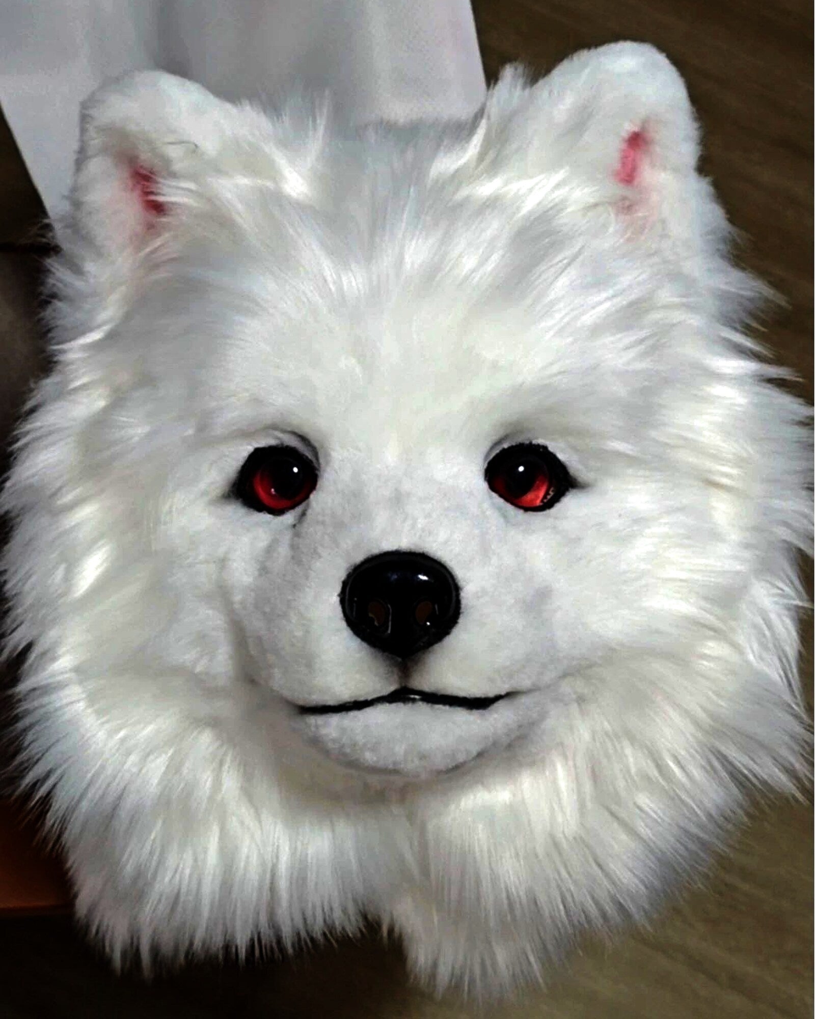 Realistic Samoyed Dog Fursuit Head - Moving Jaw product photo 1