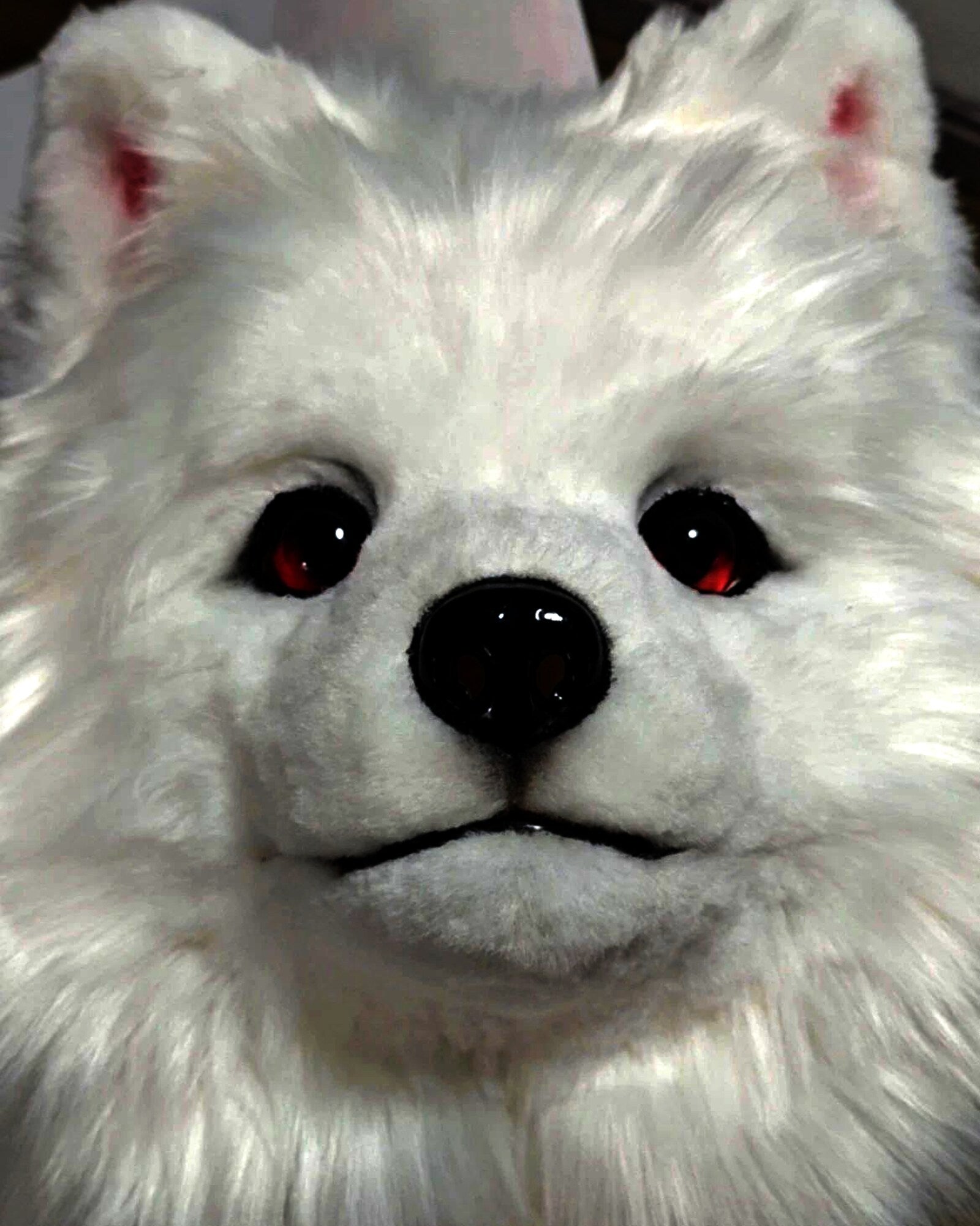 Realistic Samoyed Dog Fursuit Head - Moving Jaw product photo 2