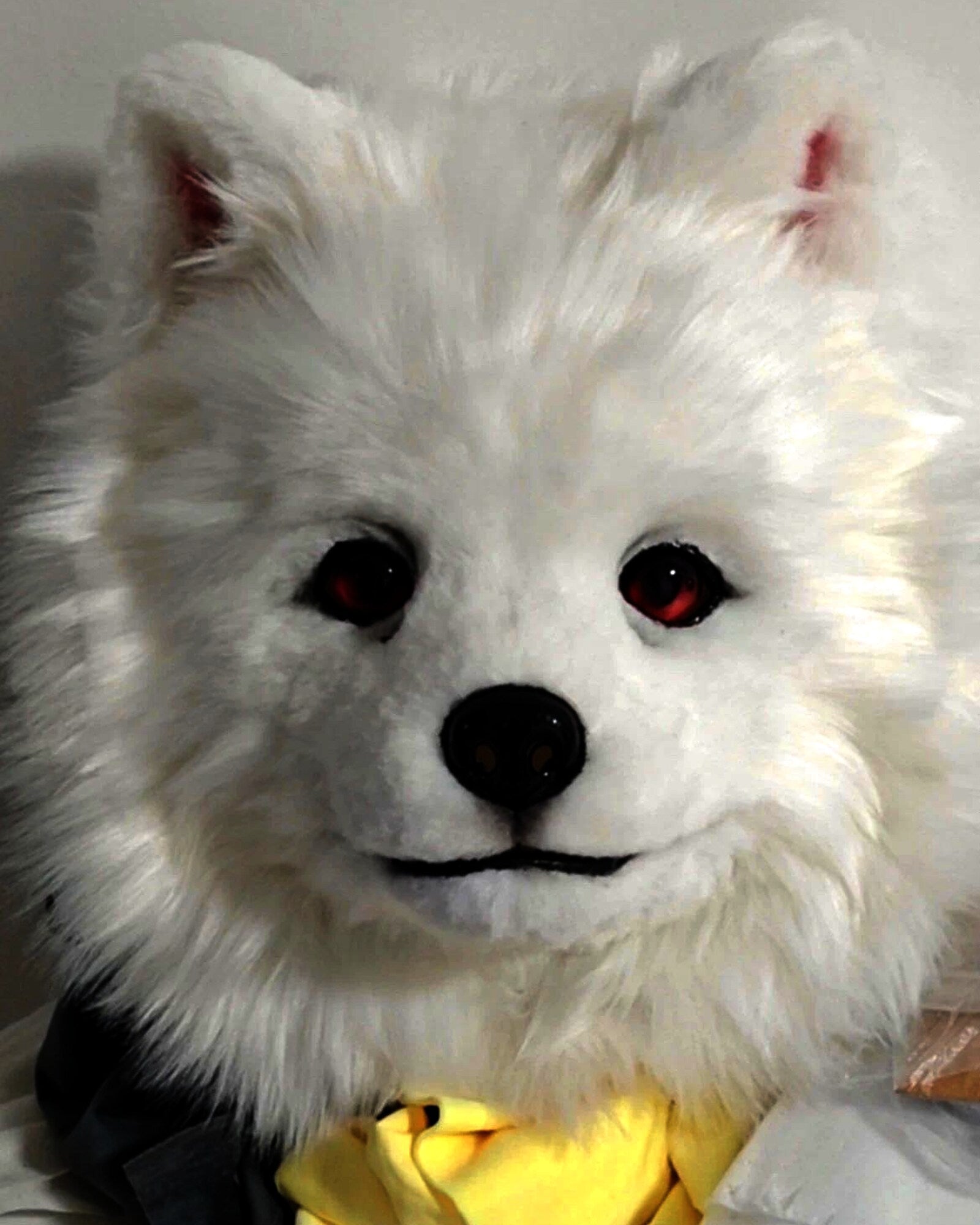 Realistic Samoyed Dog Fursuit Head - Moving Jaw product photo 5