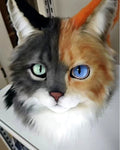 Realistic Calico Cat Fursuit Head - Moving Jaw product photo 1