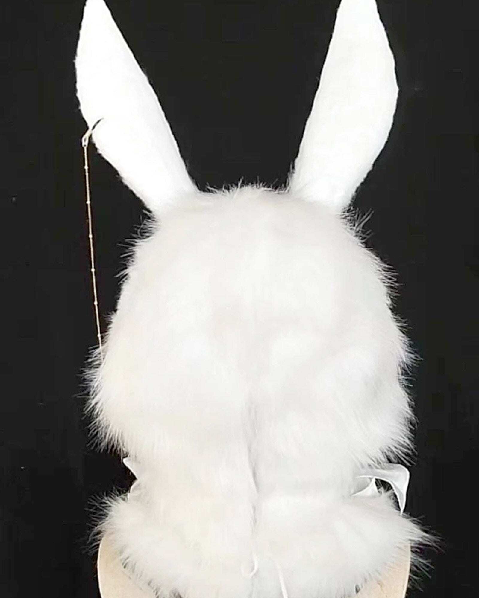 Realistic White Rabbit Fursuit Head - Moving Jaw product photo 5