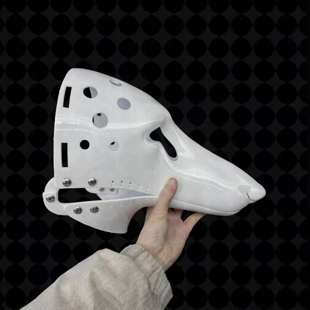 Realistic Borzoi Fursuit Head Base – Resin Moving Jaw Canine Base