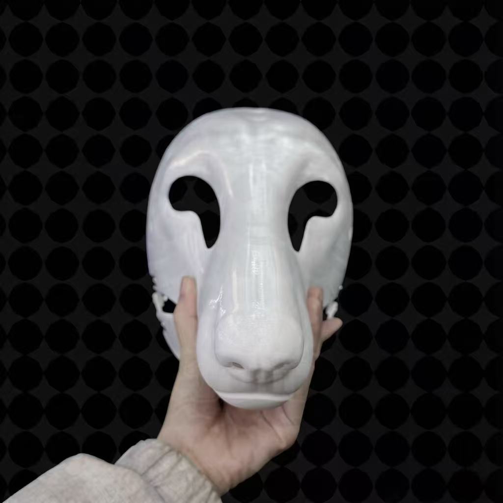 Realistic Borzoi Fursuit Head Base – Resin Moving Jaw Canine Base