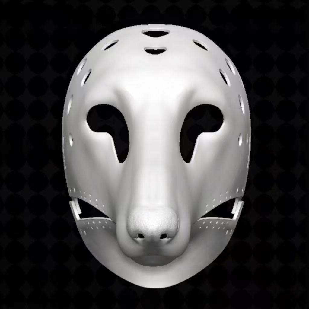 Realistic Borzoi Fursuit Head Base – Resin Moving Jaw Canine Base
