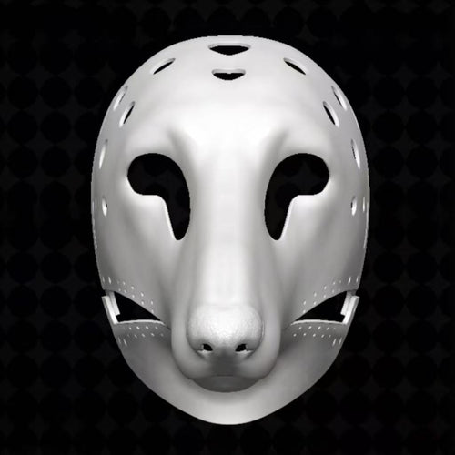 Realistic Borzoi Fursuit Head Base – Resin Moving Jaw Canine Base