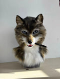 Realistic Wolf Fursuit Head - Hidden Zipper